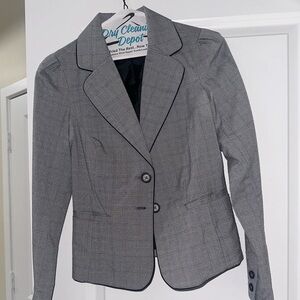 Black and White Plaid Old Navy Blazer Size XS